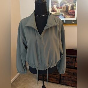 Old Navy Women's Olive Bomber Jacket